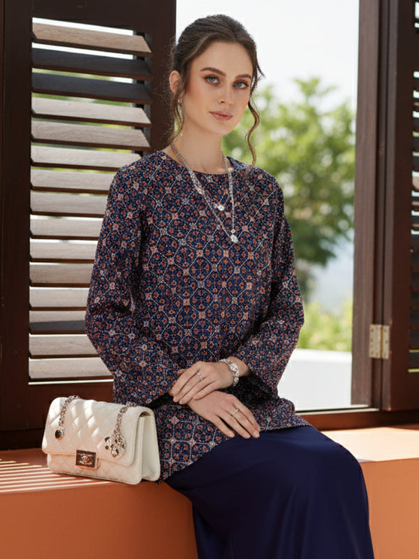 BAJU KURUNG PAHANG MODEN ARAYA (NAVY BLUE)